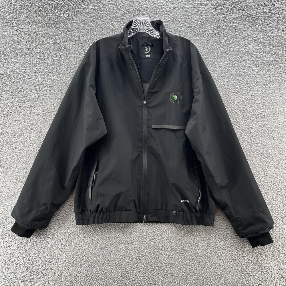 Zero Restriction Jacket Mens Large Black Tour Series Golf Waterproof Castlepines
